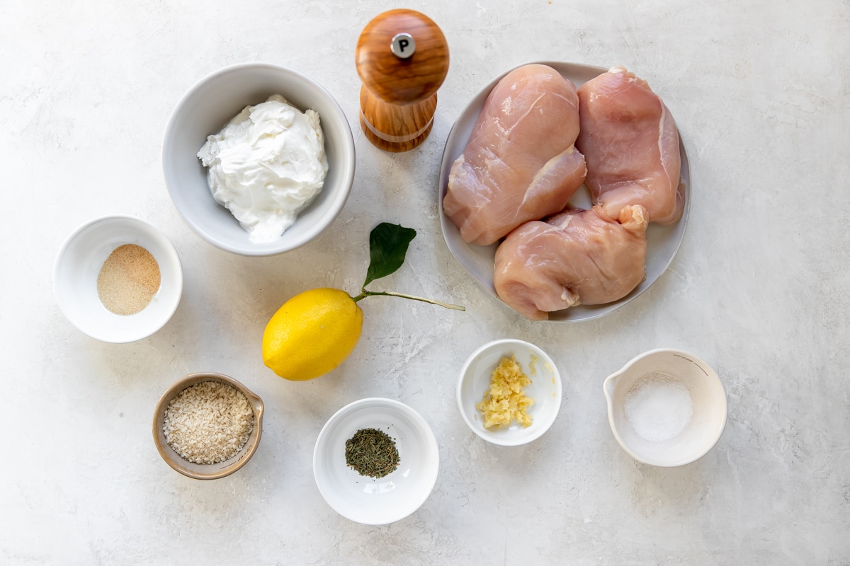 ingredients needed to make lemon baked chicken