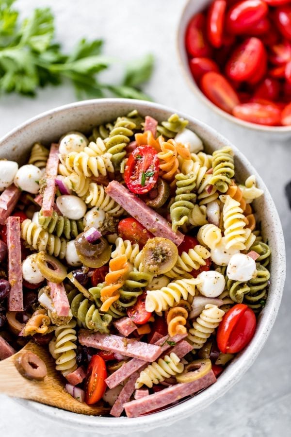 Easy Italian Pasta Salad (8 Ingredients!) - Kroll's Korner