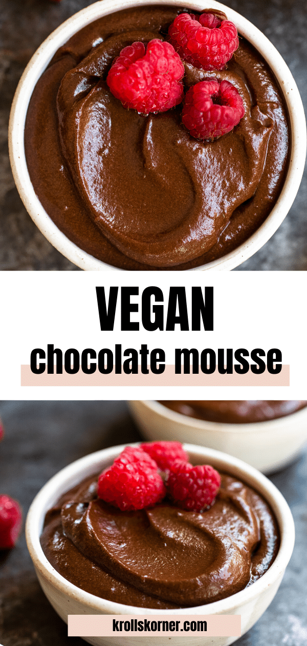 Vegan Chocolate Mousse (made with dates!) Kroll's Korner