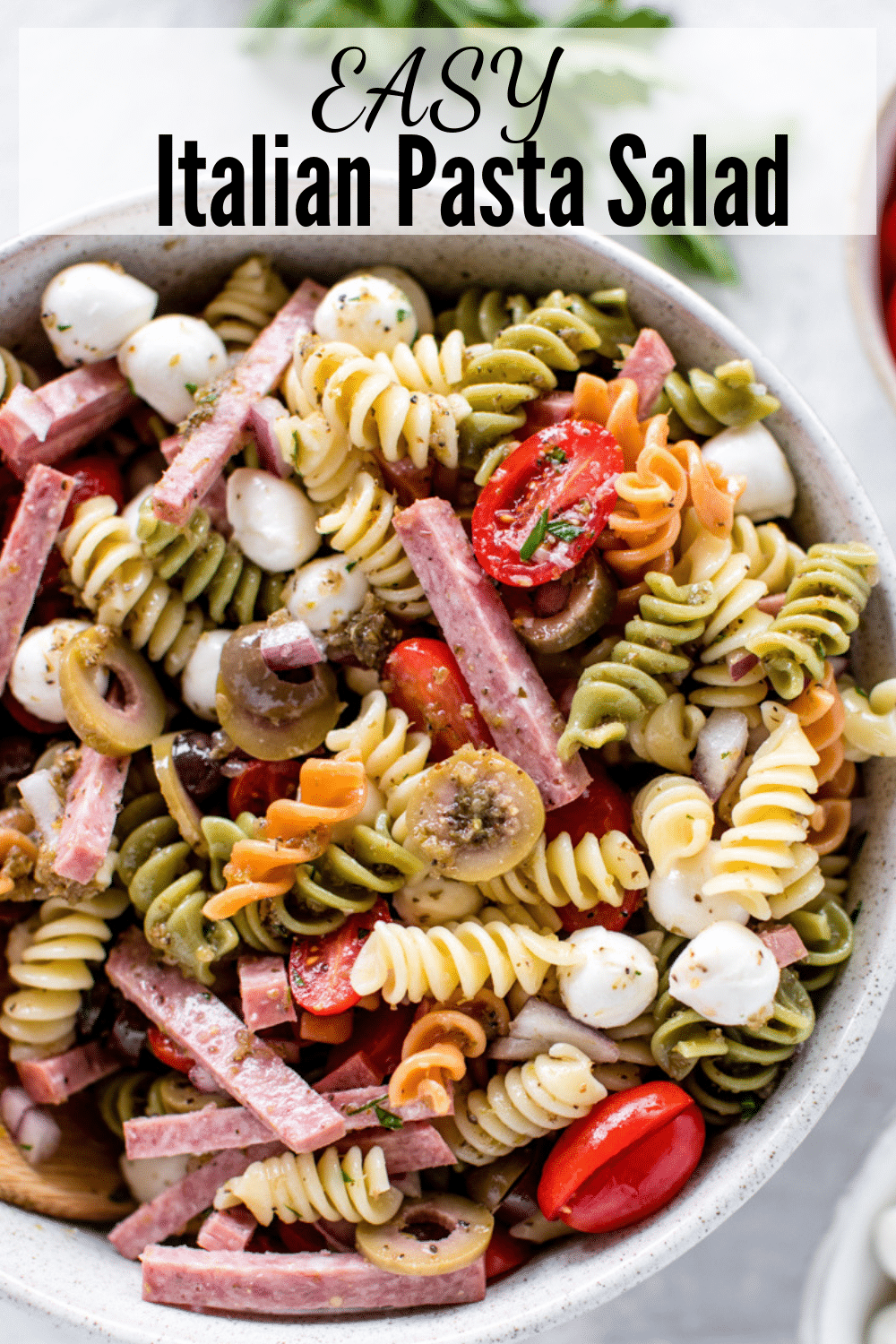 Easy Italian Pasta Salad • Kroll's Korner