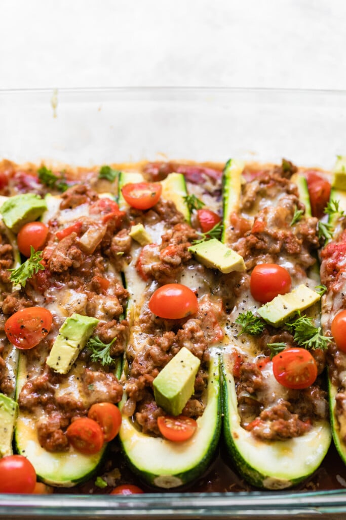 Spicy Zucchini Taco Boats (Healthy & Quick!) • Kroll's Korner