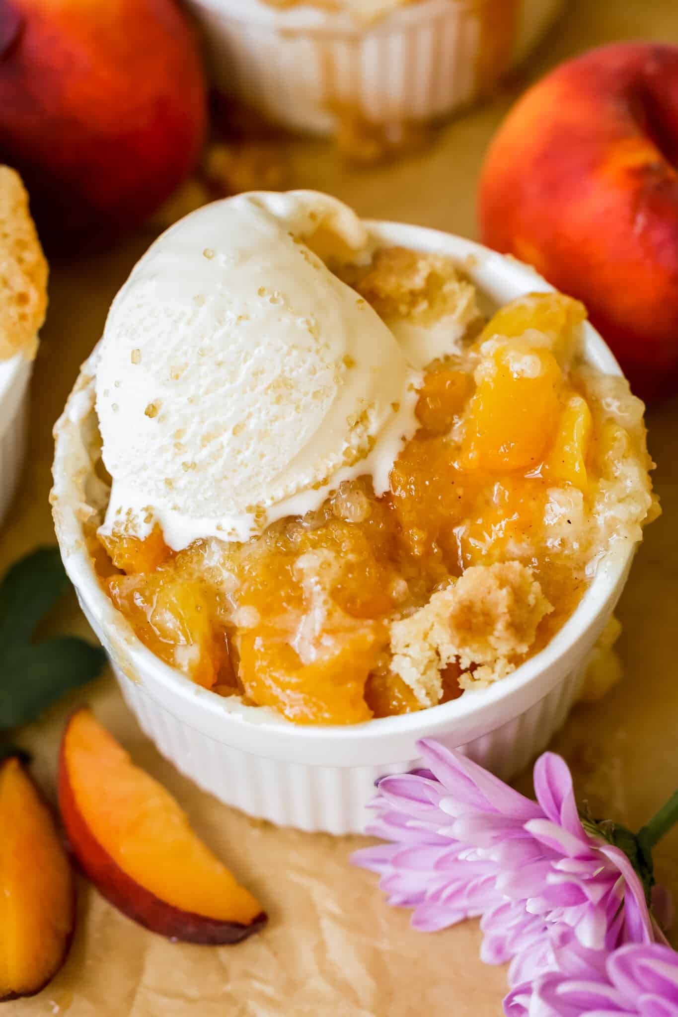 Mini Peach Cobbler • Kroll's Korner