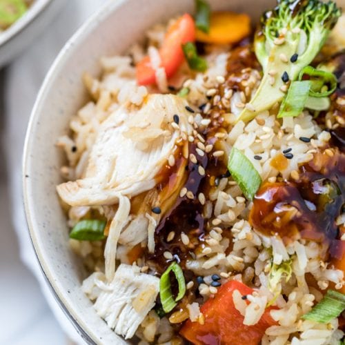 Instant Pot Teriyaki Chicken Rice Bowls Kroll's Korner