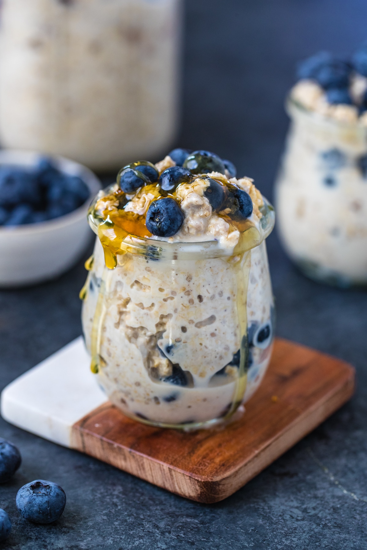 Overnight Blueberry Oats (Vegan, Dairy-Free) - Kroll's Korner