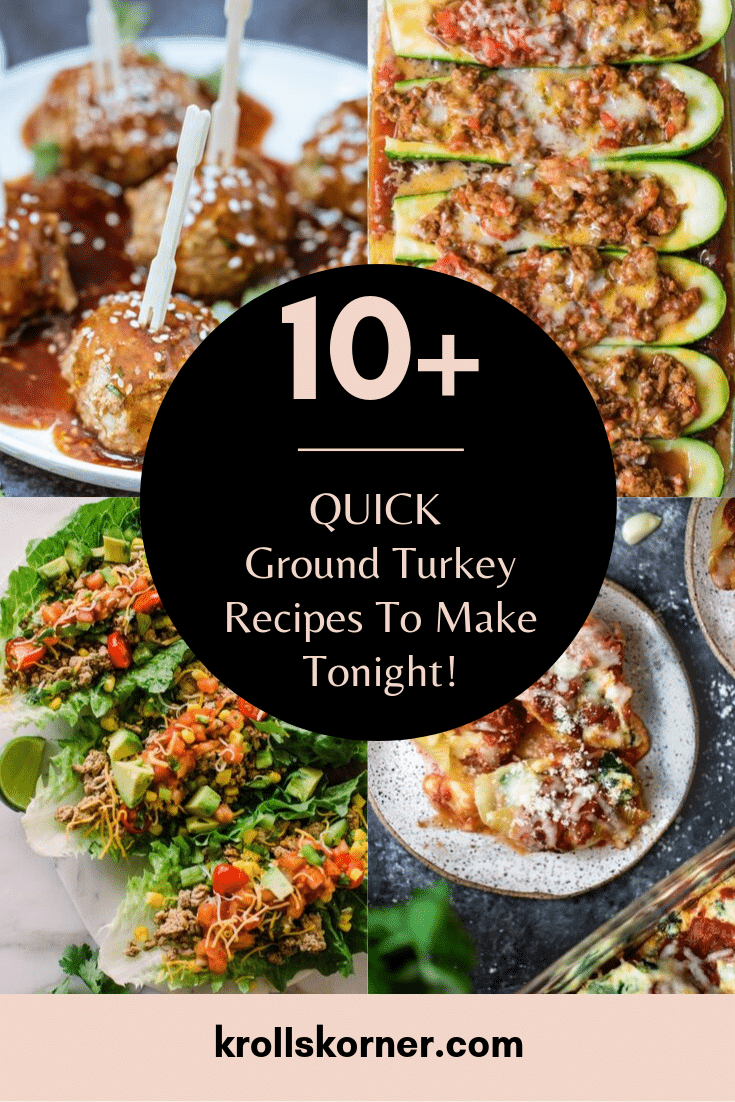 Quick Ground Turkey Recipes What To Make With 1lb. Ground Turkey