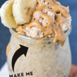 overnight oats in a glass jar