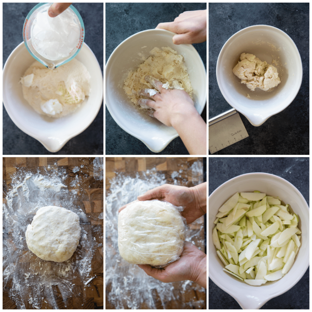 step by step photos of making homemade apple pie 