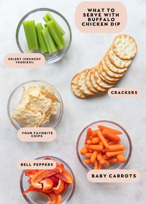 Healthy Buffalo Chicken Dip (No Cream Cheese) VIDEO - Kroll's Korner