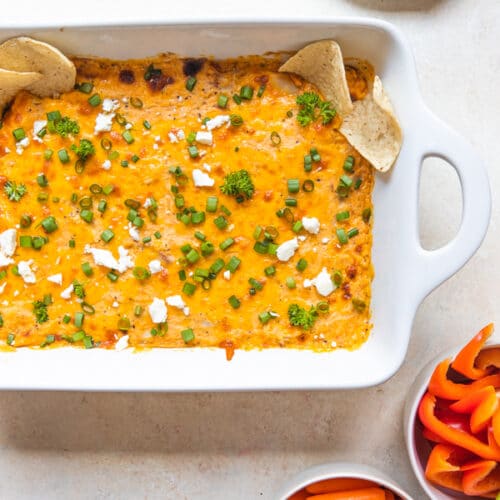 Healthy Buffalo Chicken Dip No Cream Cheese Video - Krolls Korner