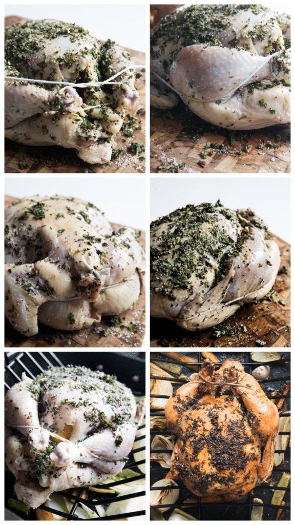 step by step photos of how to truss a chicken for roasting