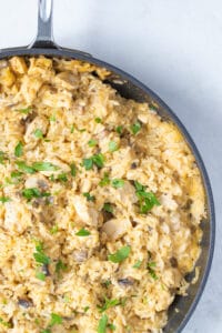 rice and chicken in one large skillet