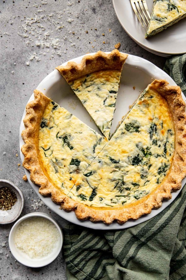 Quiche Florentine (Spinach Quiche) • Kroll's Korner