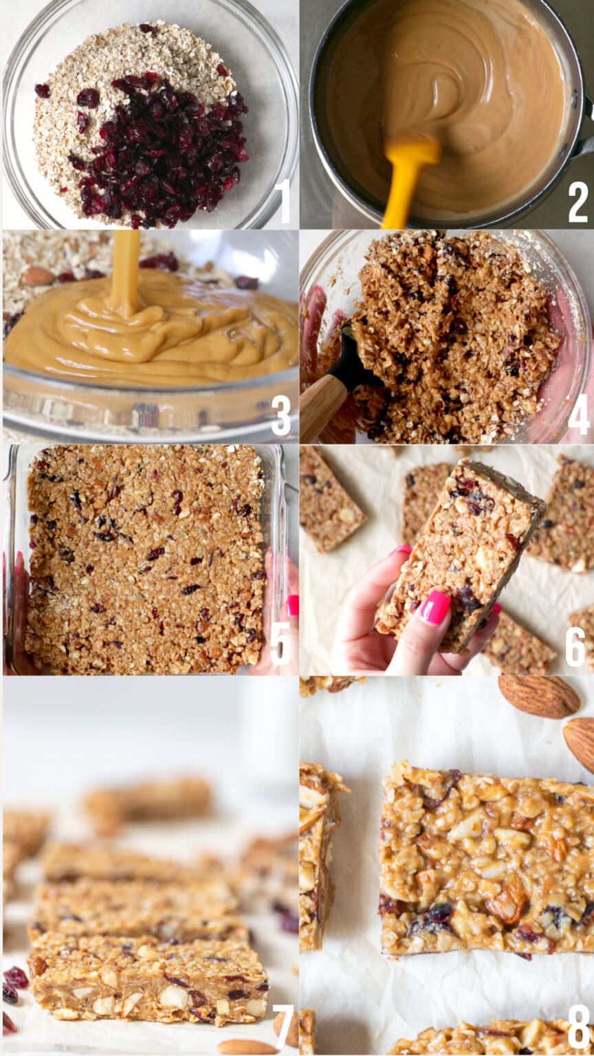 Homemade Energy Bar Recipe (5 Ingredients!)- Kroll's Korner - Energybarsteps 864x1536