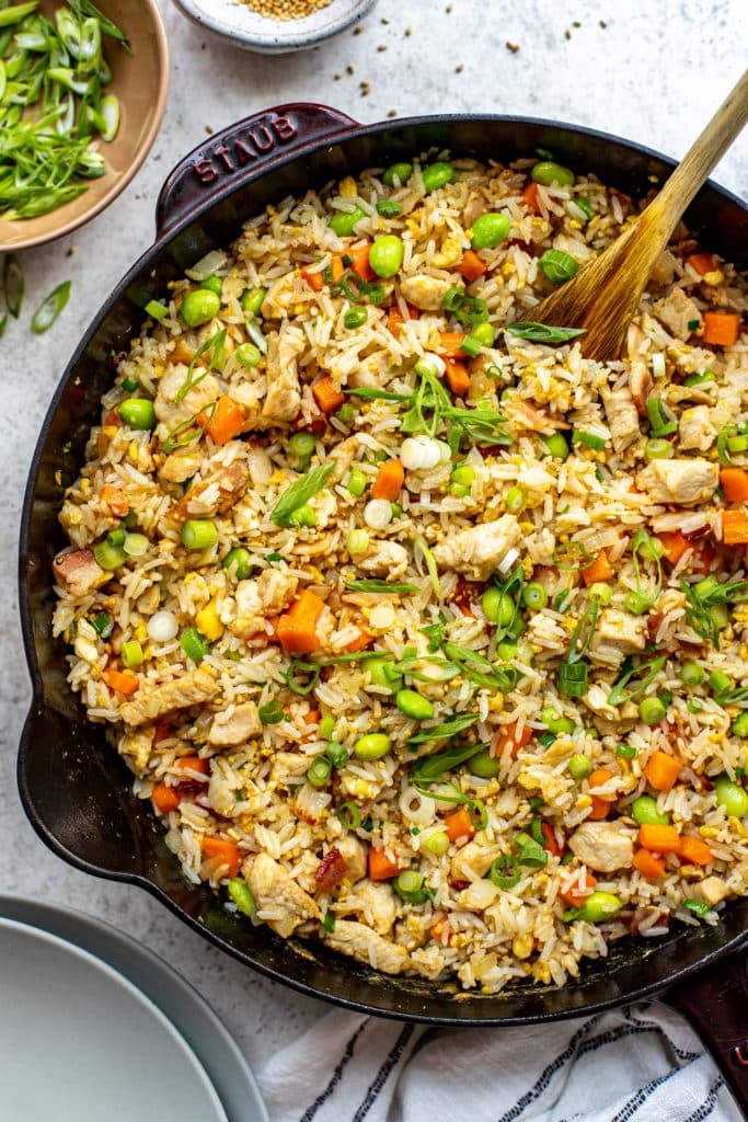 Easy Chicken Fried Rice • Kroll's Korner