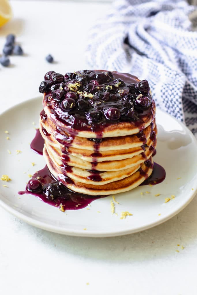 Lemon Blueberry Pancakes With Blueberry Maple Syrup • Krolls Korner 8984