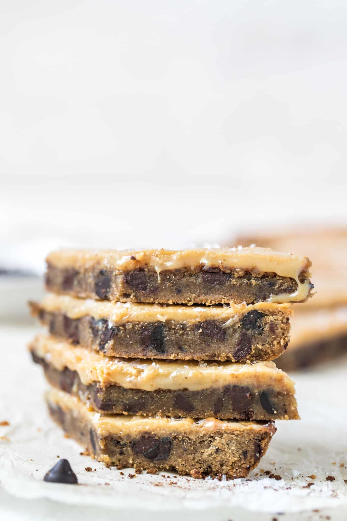 toffee bars with milk chocolate chips 