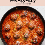 meatballs in a nonstick skillet