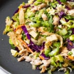 Chinese chicken salad on a plate