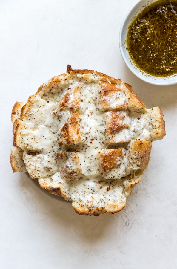 A close up of food, with Bread