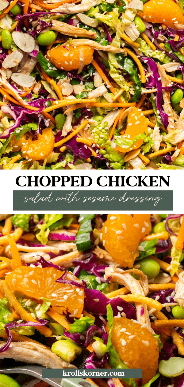 Chopped Chicken Salad with Sesame Dressing