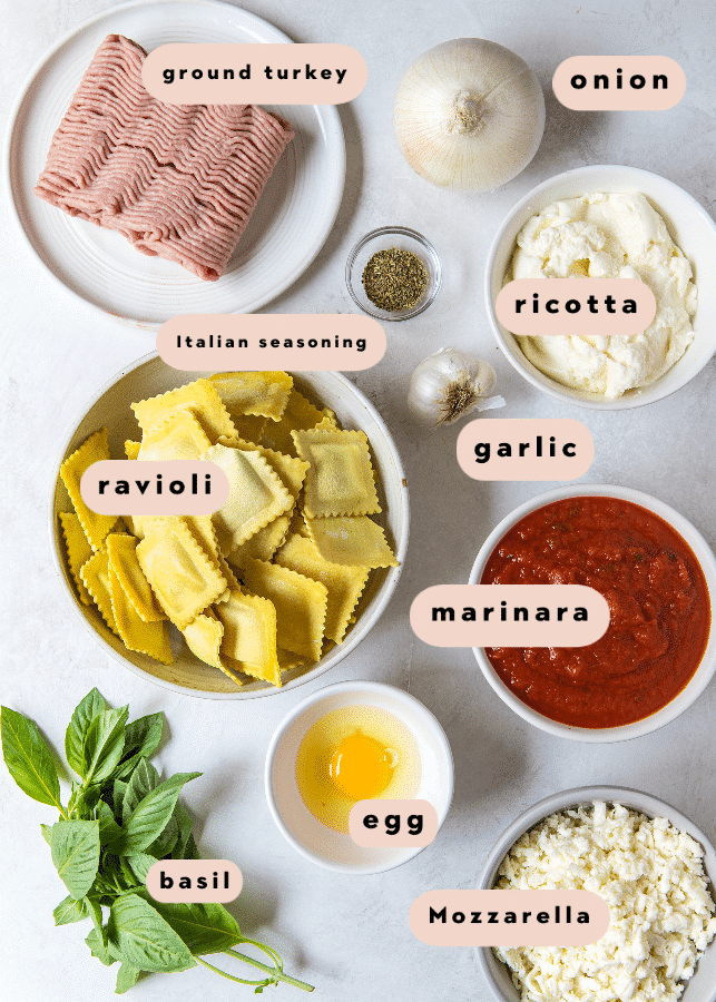 ingredients needed to make ravioli lasagna