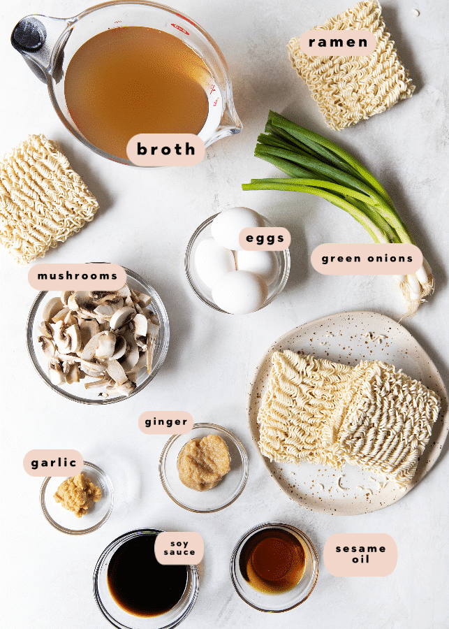 ingredients needed to make ramen 