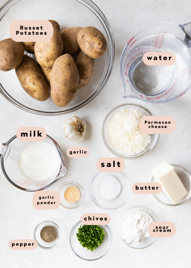 ingredients needed to make mashed potatoes