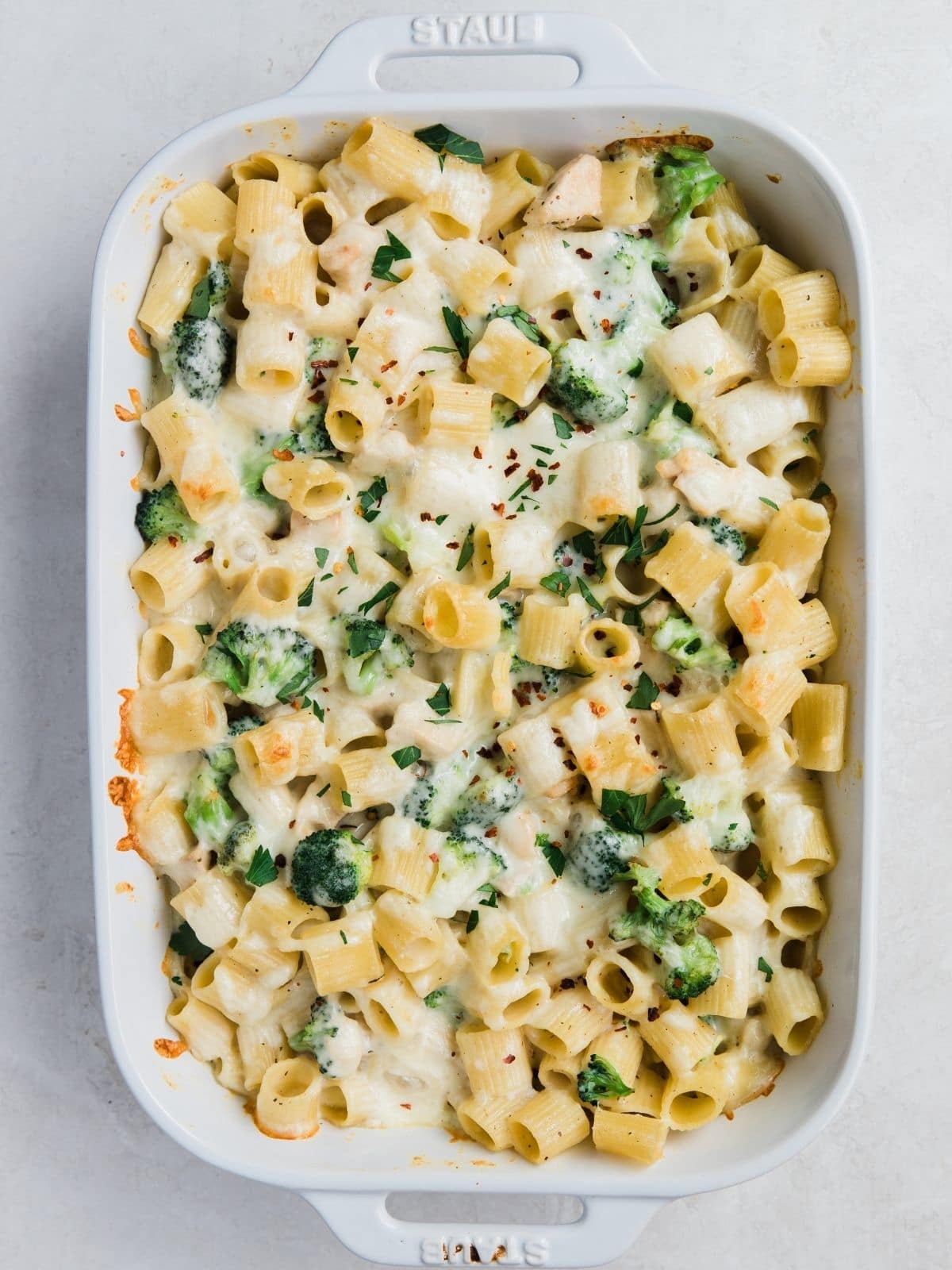 Chicken Alfredo Pasta Bake • Kroll's Korner