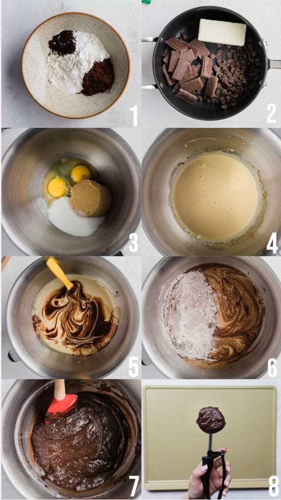 step by step photos making chocolate mint cookies