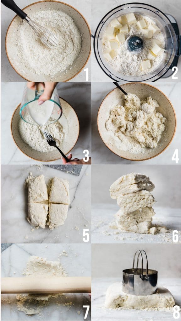 step by step photos of how to make homemade biscuits 