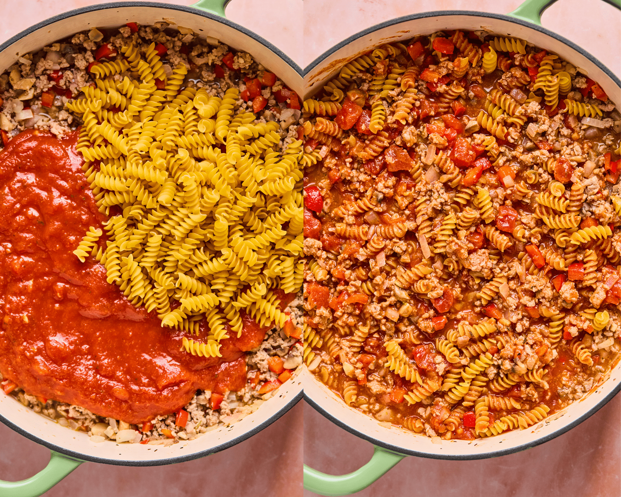 Skillet Lasagna Recipe with Rotini • (recipe with VIDEO) Kroll's Korner, image size:2000x1600