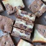 cheesecake cookie bars cut into squares