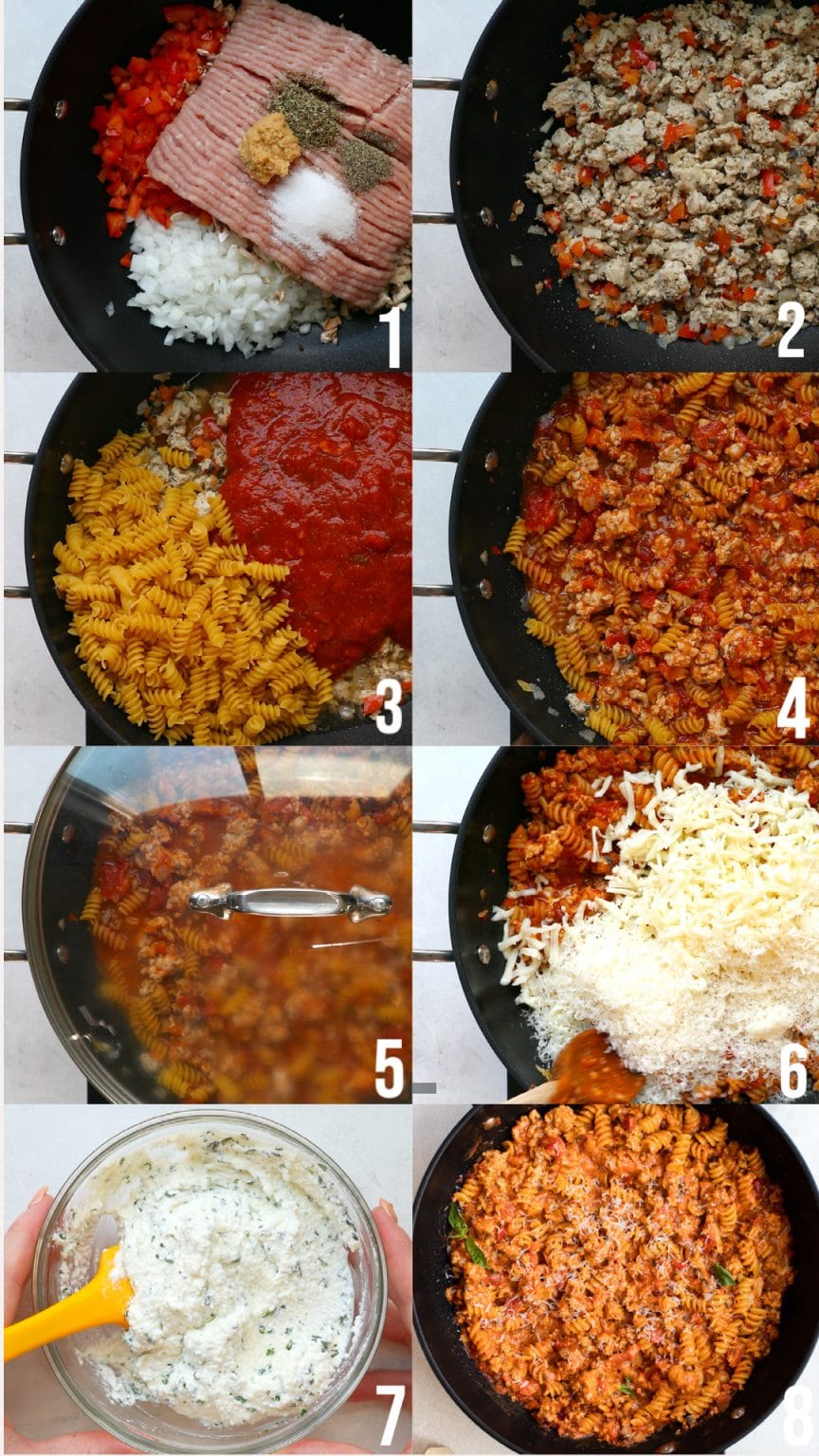Skillet Lasagna Recipe with Rotini • (recipe with VIDEO) Kroll's Korner