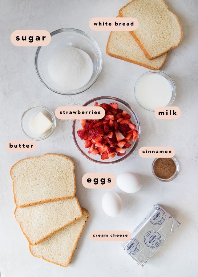 ingredients needed to make french toast 