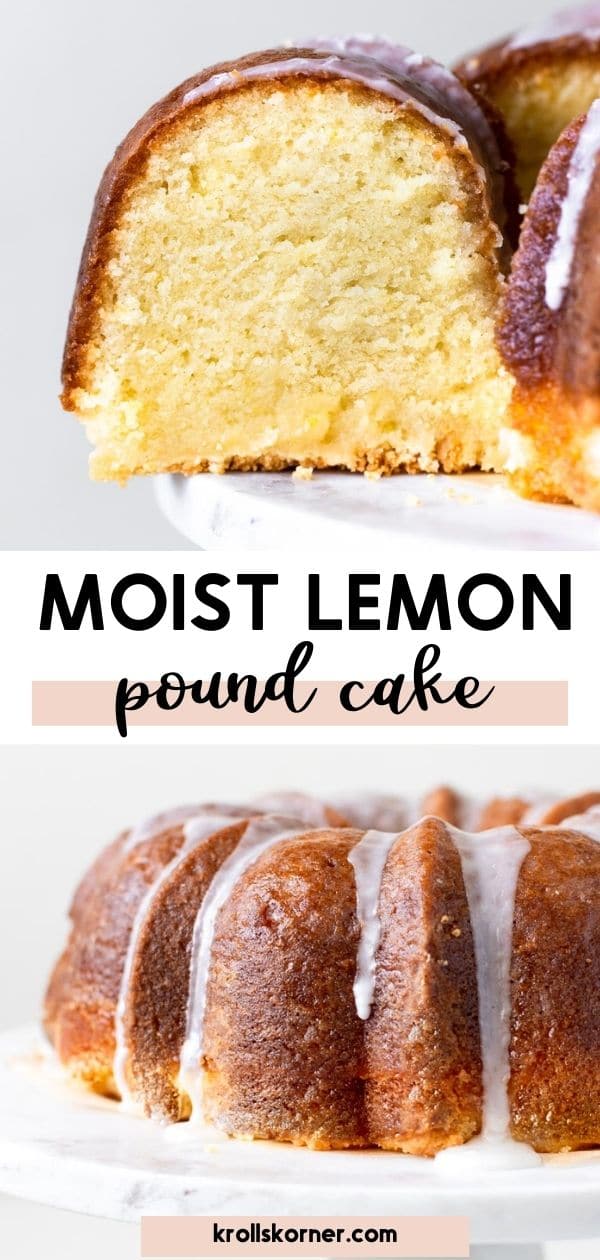 Moist Lemon Pound Cake • (recipe with video) Kroll's Korner