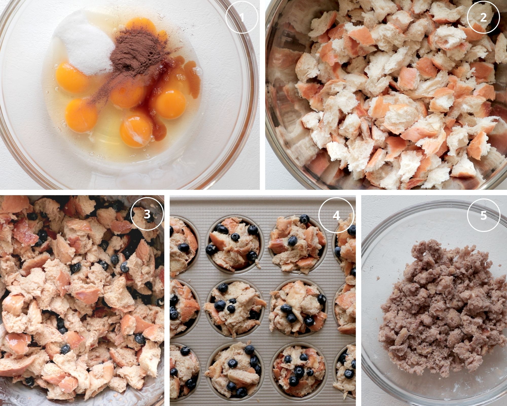 step by step photos making french toast muffins