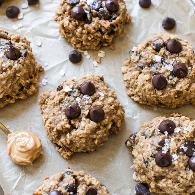 breakfast cookies on a baking sheet