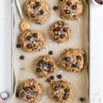breakfast cookies on a baking sheet
