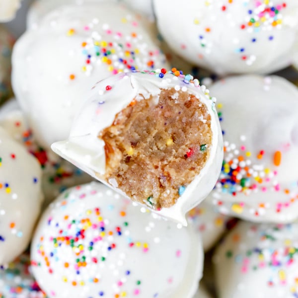 Healthy-Ish Birthday Cake Pops • (Recipe + Video) Kroll's Korner