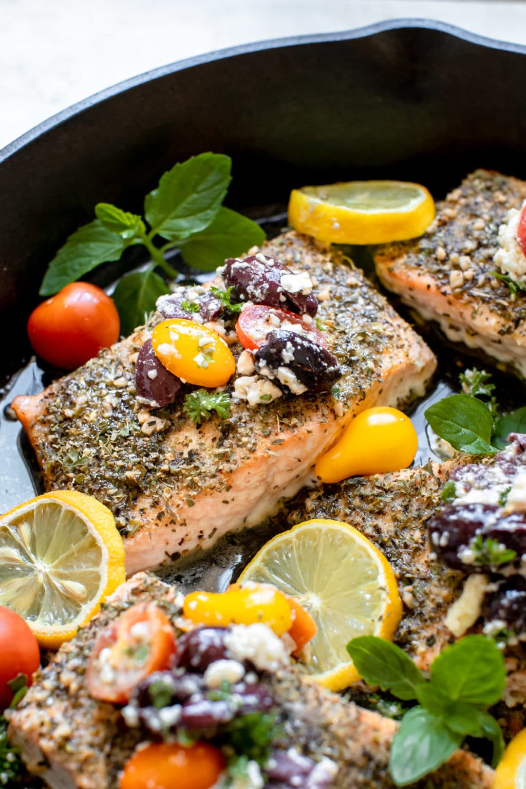 Mediterranean Salmon • (Recipe with Video) Kroll's Korner