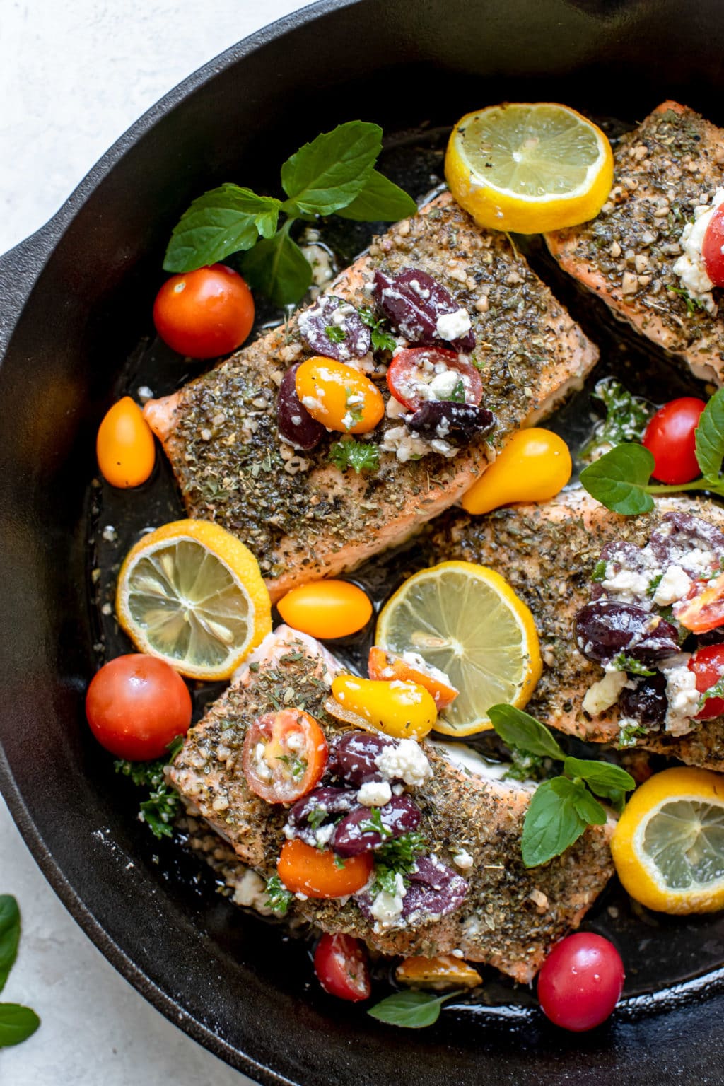 Mediterranean Salmon • (Recipe with Video) Kroll's Korner