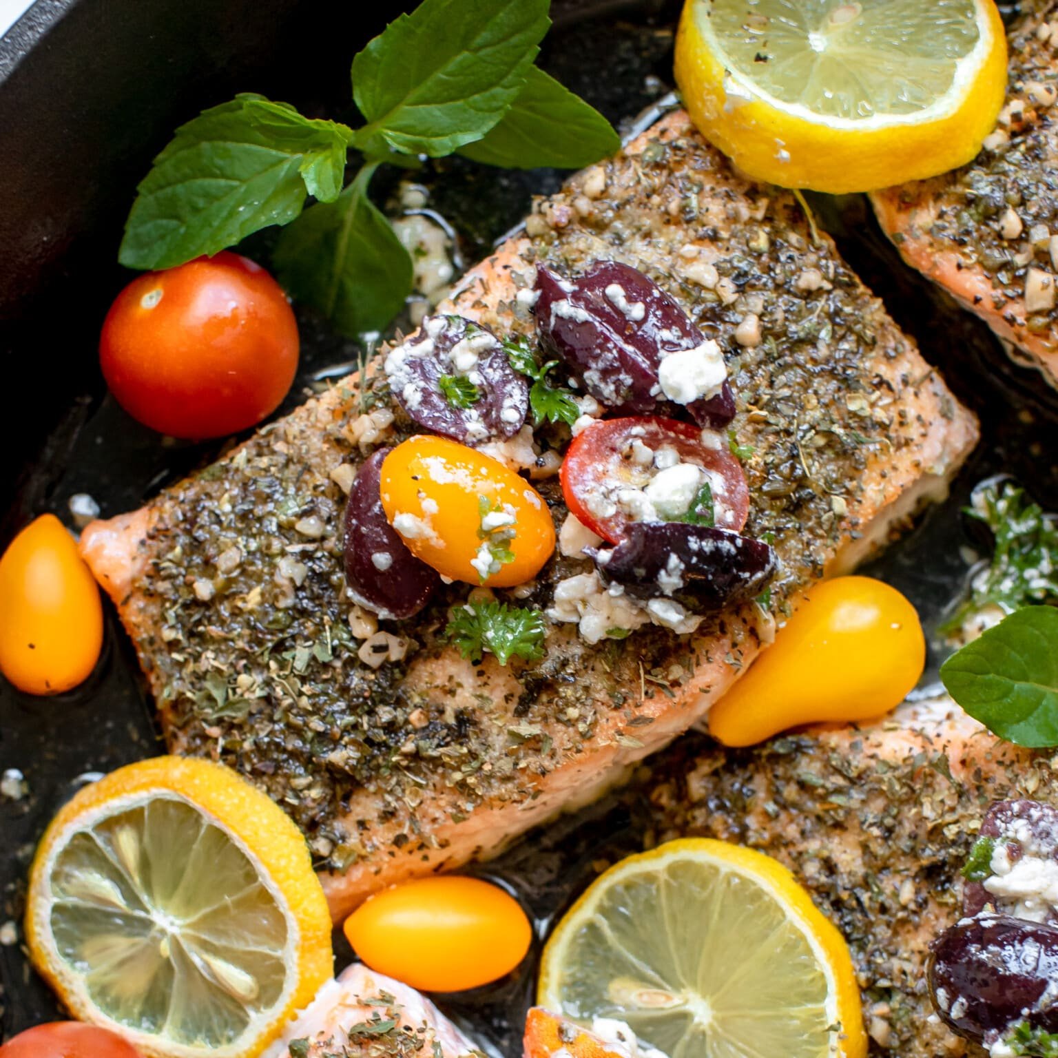 Mediterranean Salmon • (Recipe with Video) Kroll's Korner