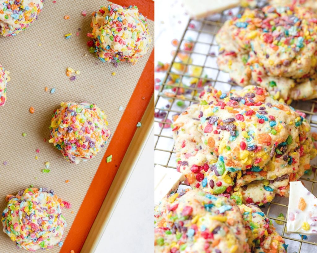 Fruity Pebble Cookies • Recipe With Video • Krolls Korner