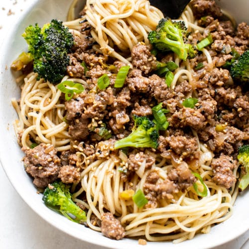 Ground Beef and Noodles (Asian Style) • Kroll's Korner