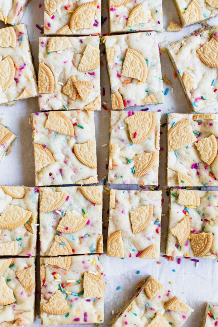 Funfetti Cookie Bars • Kroll's Korner