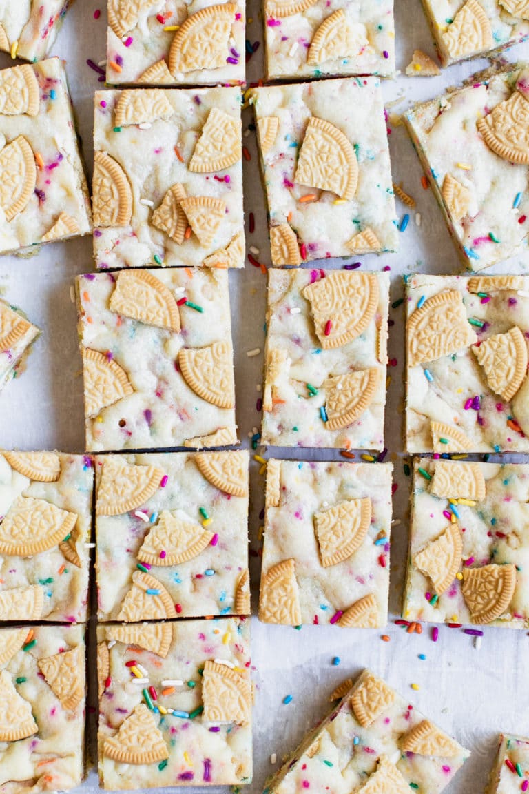 Funfetti Cookie Bars • Kroll's Korner