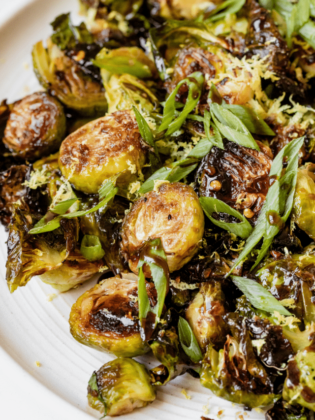 Honey Balsamic Brussels Sprouts