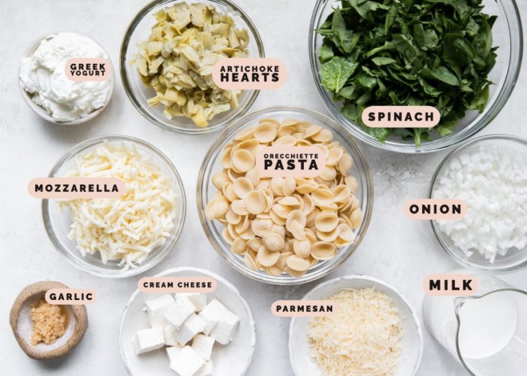 Creamy Spinach Artichoke Pasta • Kroll's Korner