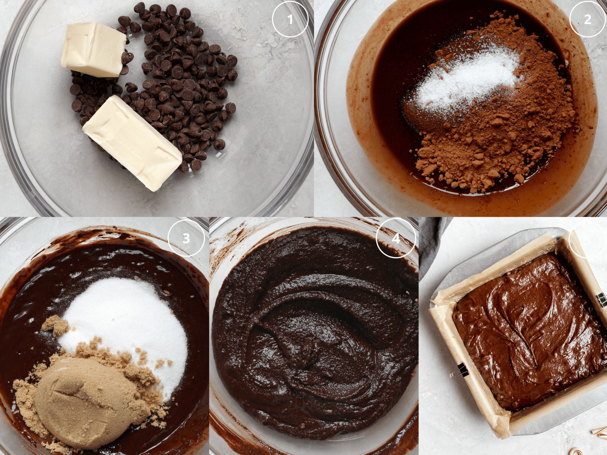 step by step photos making brownies