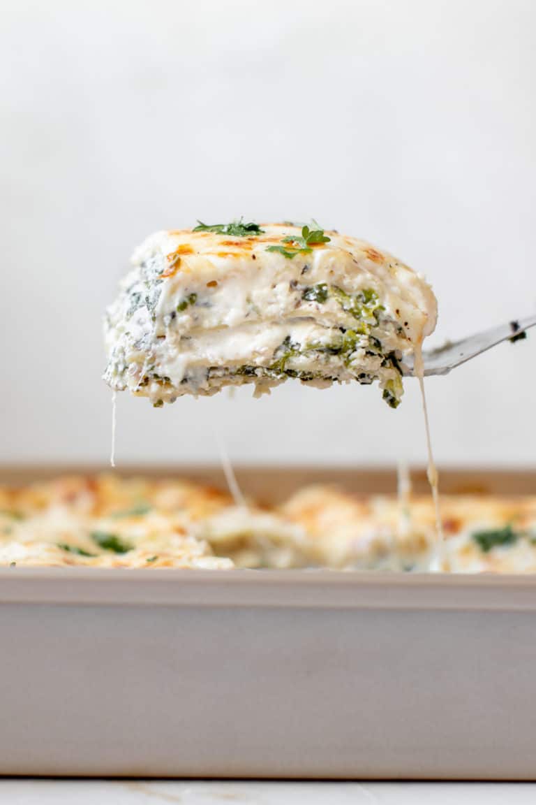 Creamy Spinach and Mushroom Lasagna • Kroll's Korner